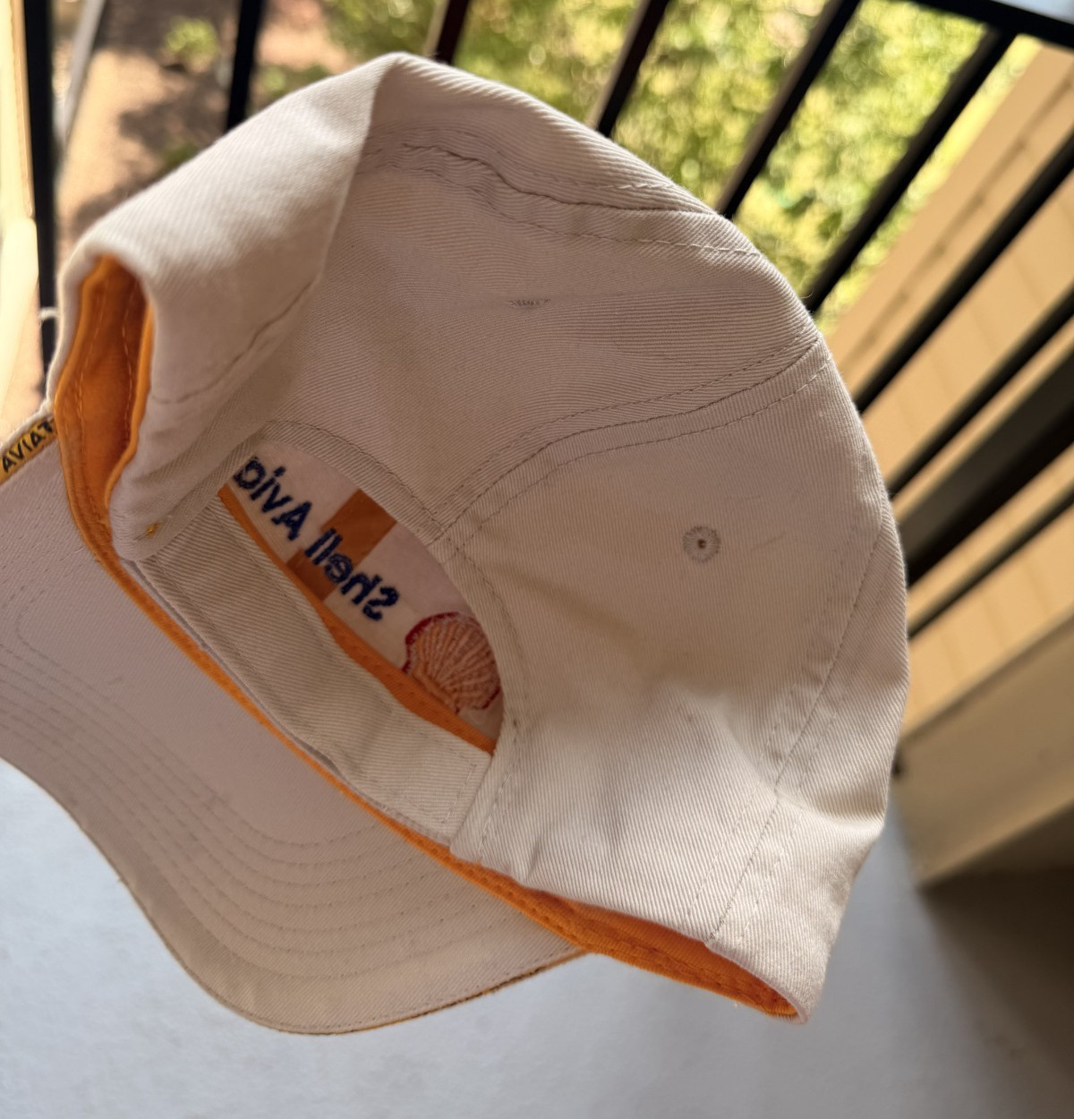 Shell Aviation Fuel Embroidered Adjustable Baseball Beige Hat/Cap