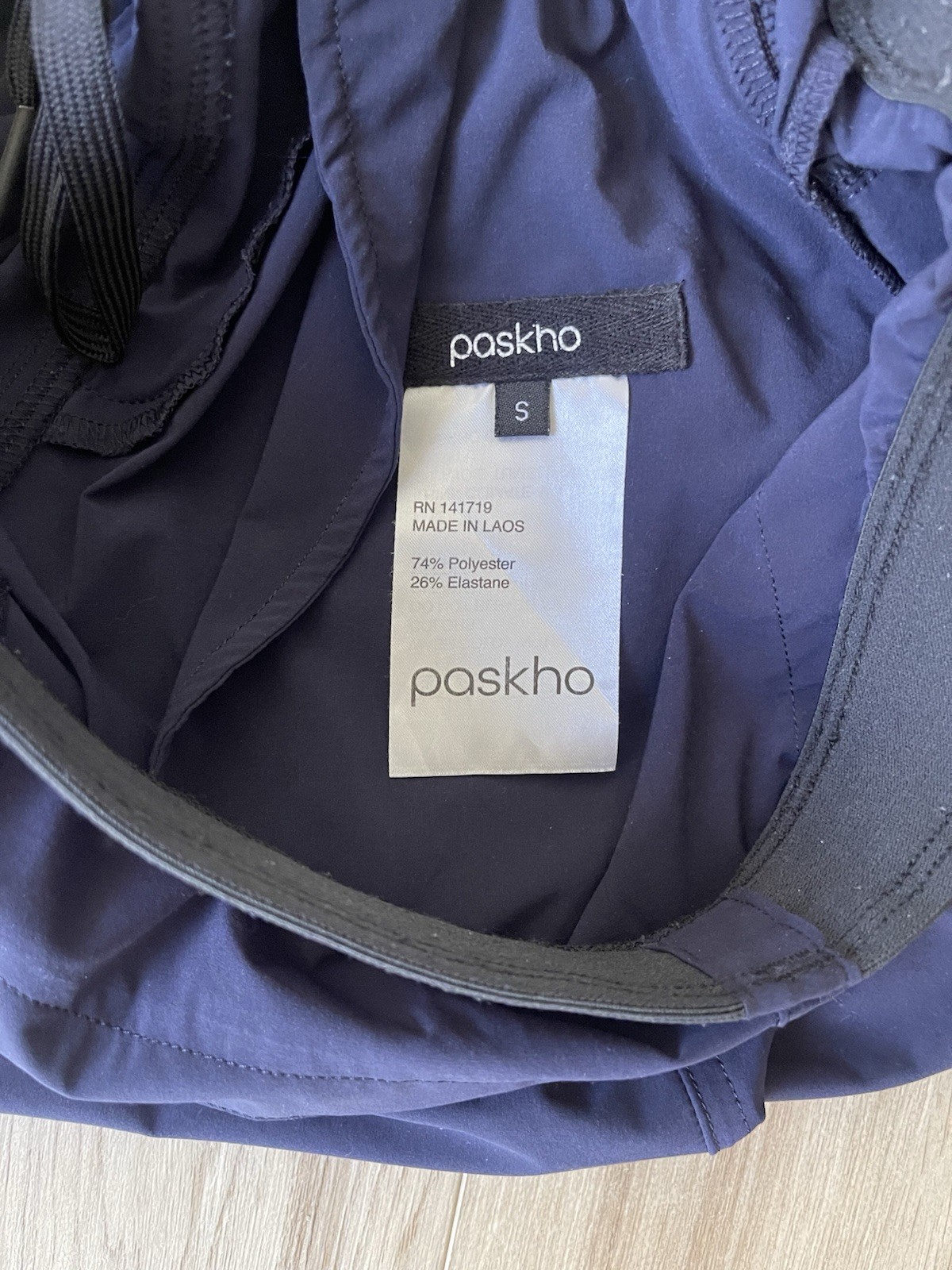 Paskho Women’s Serene Ultra Comfortable Jogger Pant, Tie Waist, Navy Blue, Small