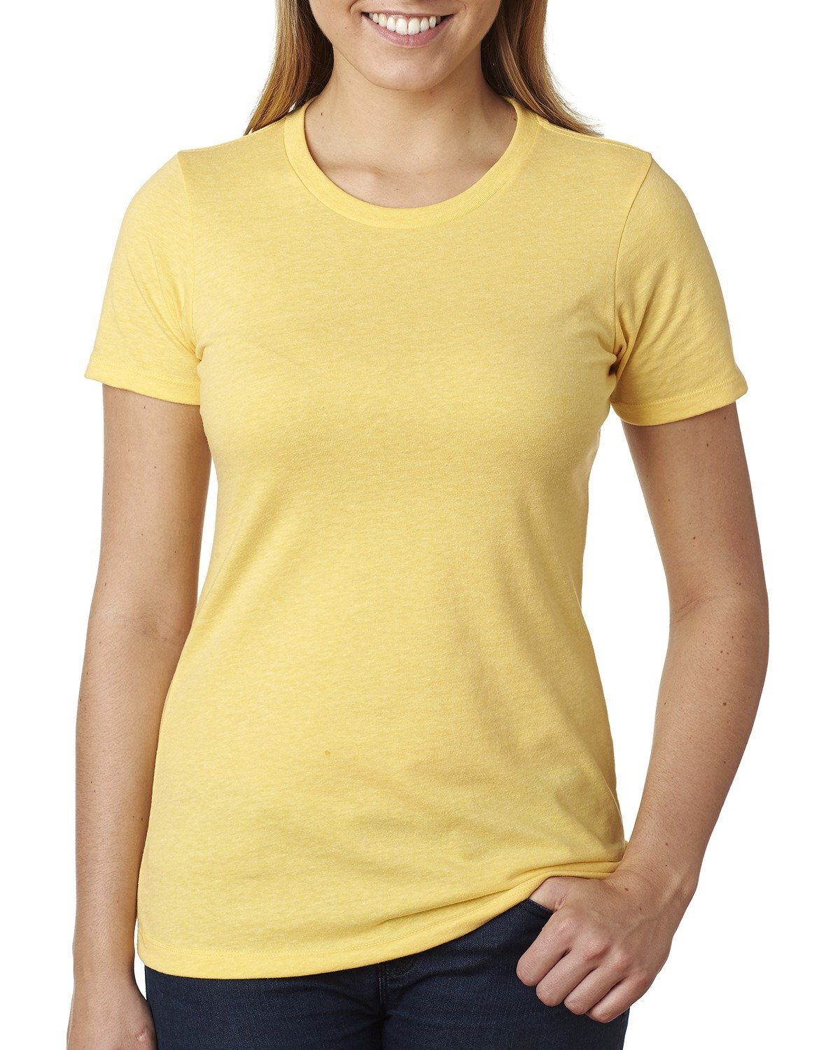 3 Pack Of Next Level Apparel Ladies CVC Stylish T Shirt Plain T-Shirt – 6610
