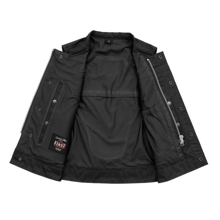 FIL027Mesh-Jessica Moto Mesh Women’s Club Style Motorcycle Vest Size XL
