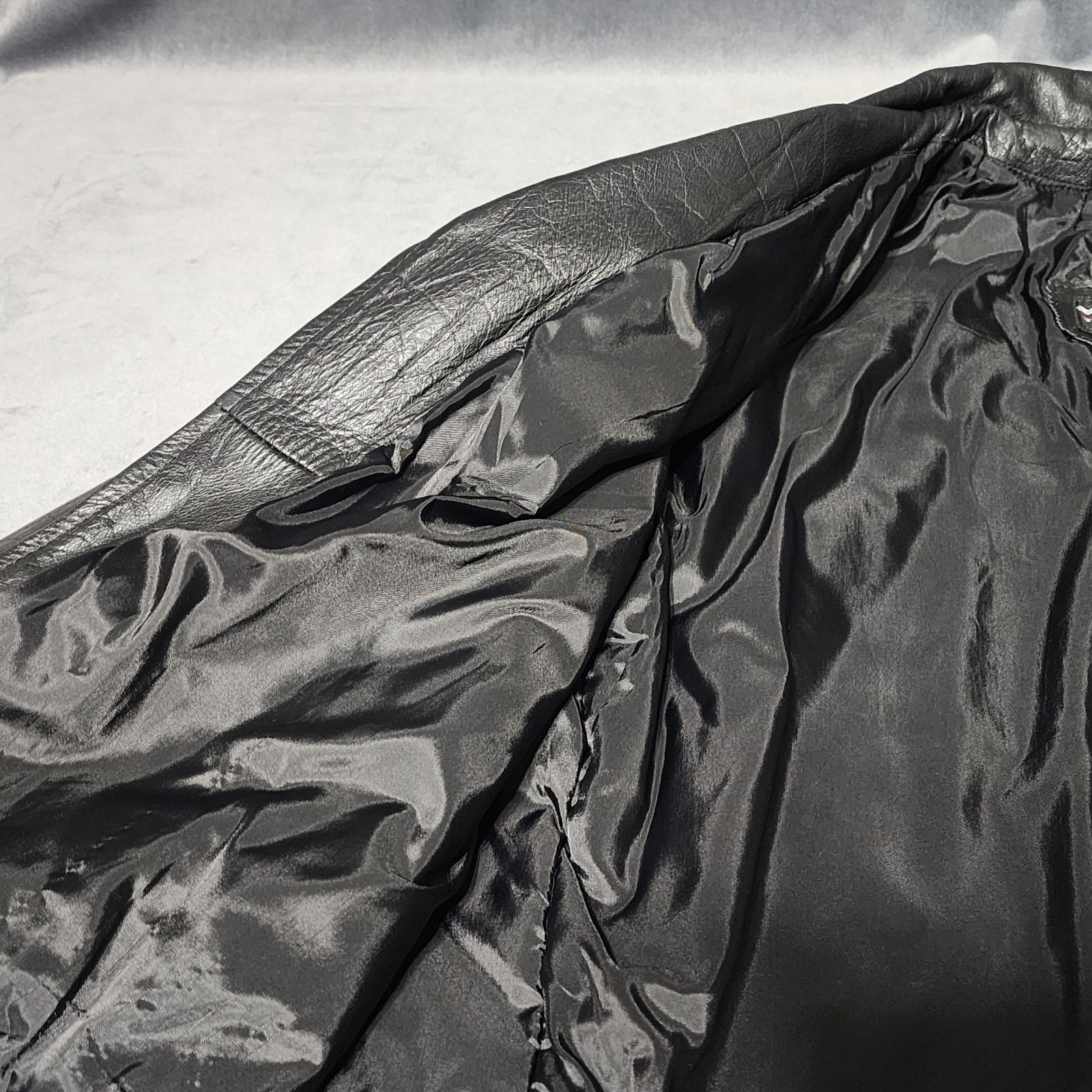 Vtg WILSONS Leather Jacket Motorcycle Biker Punk Metal Rock Moto 90s Size Large