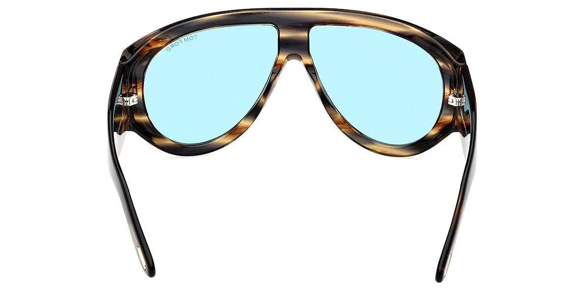 Tom Ford BRONSON FT 1044 Striped Brown/Blue Sunglasses