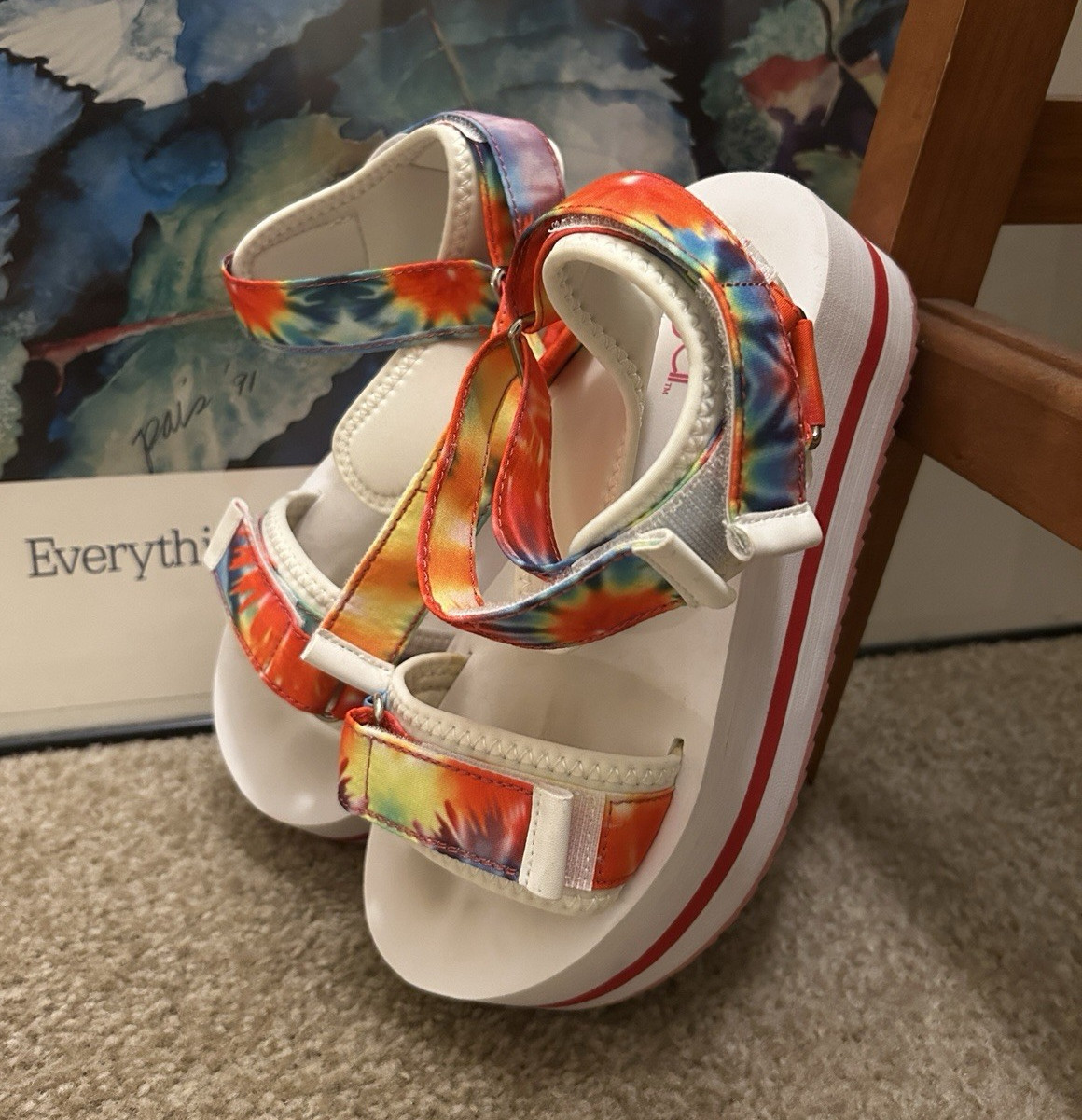 Sugar Women’s Strappy Sandals Hook & Loop