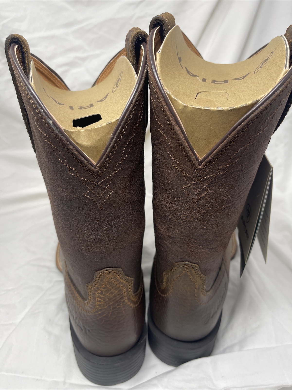 Ariat Hybrid Grit Premium Full-Grain Performance Western Boot Broad Brown (cl27)