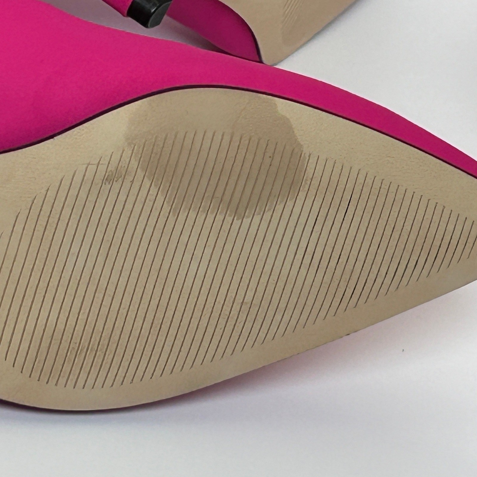 Sock Boots Pointed Toe Kitten Heel Ankle Booties Hot Pink Marc Fisher 7.5M