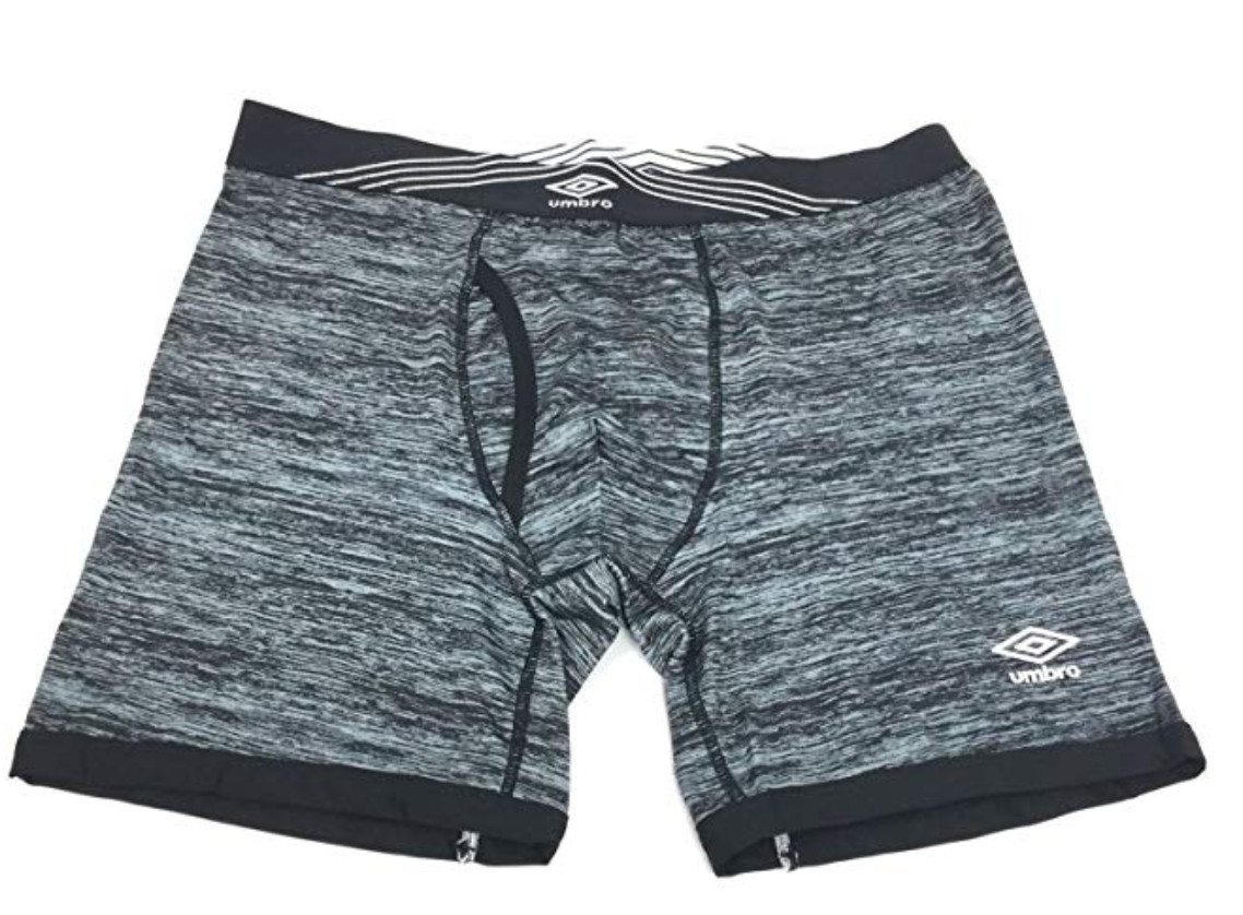 Umbro Men’s Comfort Control Top Performance Boxer Brief, Single, New with Tags