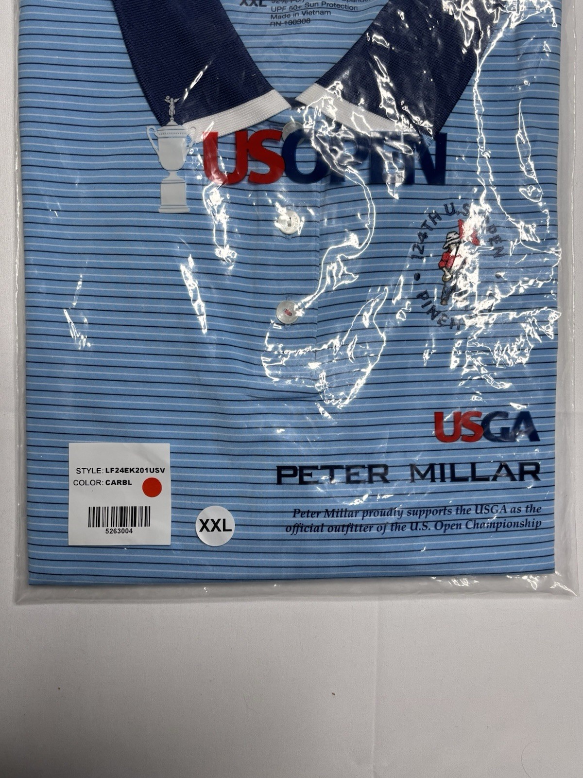 Peter Millar USGA Pinehurst Polo XXL 124th US Open Summer Comfort Performance