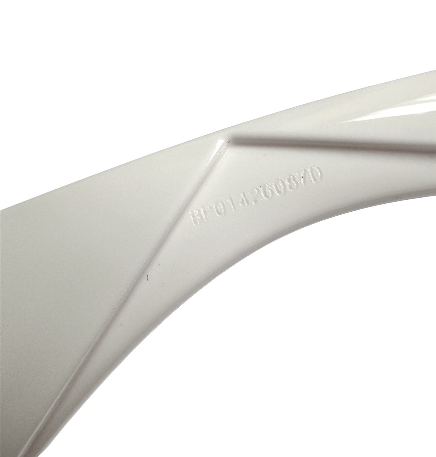 Prada Sunglasses Shiny White Silver Logo SPR 16Z 461-5S0 Bloomingdales Exclusive