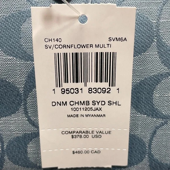 Coach Sydney Satchel In Signature Chambray – NWT