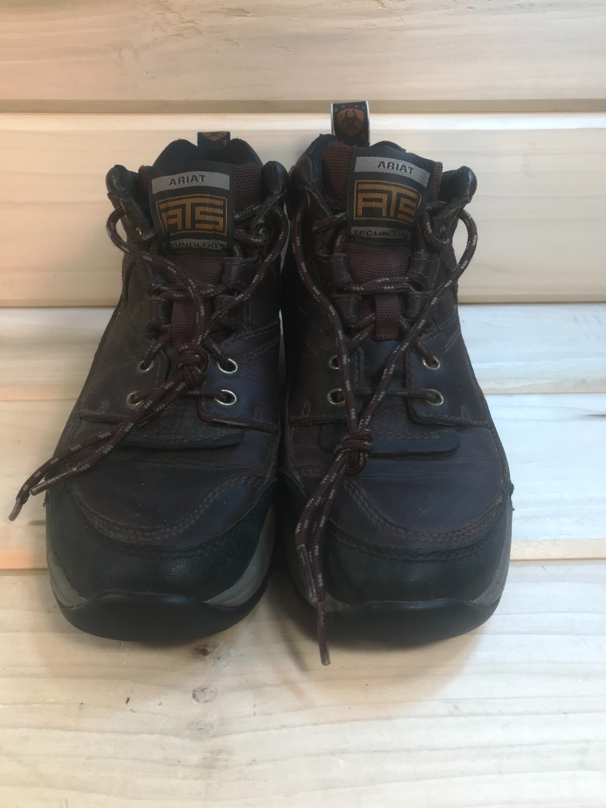 Ariat ATS Hiking Boots Mid Top Size 7B Leather Rubber 10004138