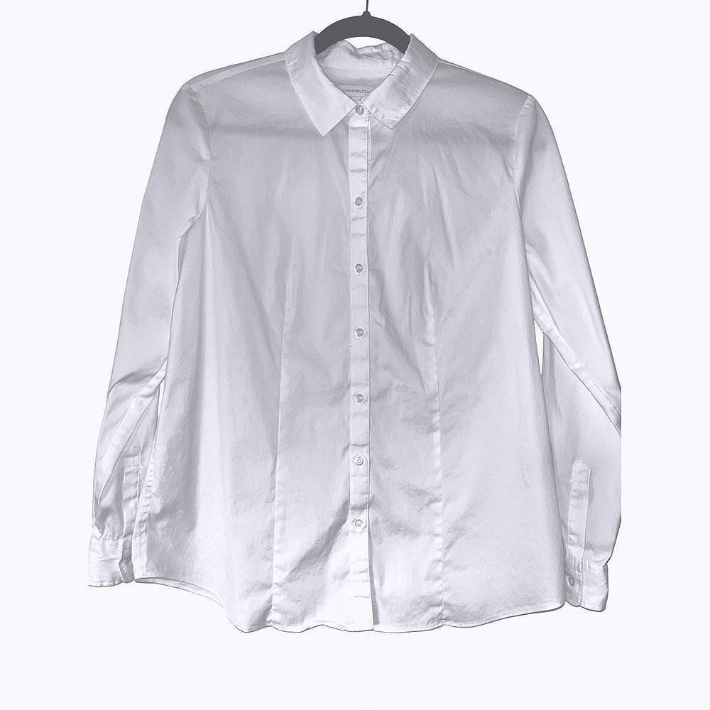 Charter Club White Button Down Long Sleeve 6