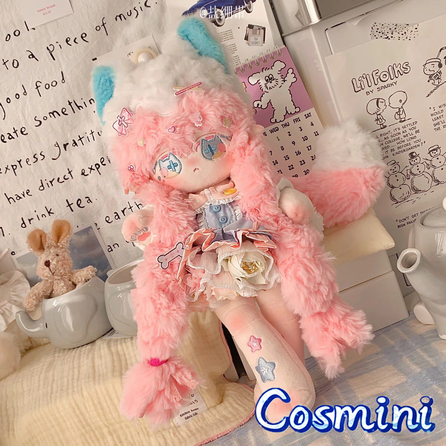 No attributes Cute Monster 30cm Plush Doll Dress up Stuffed Toy Xmas Gift Anime