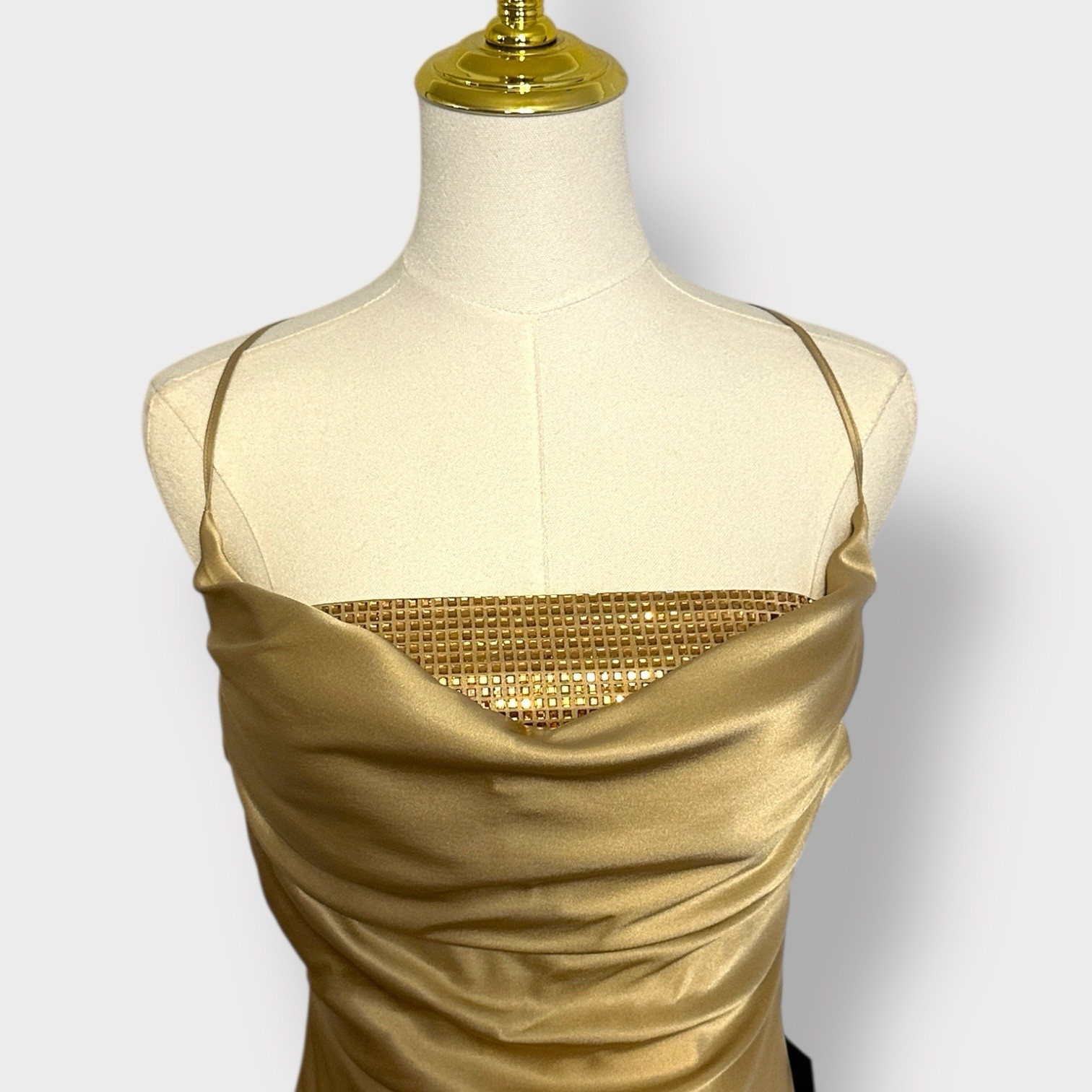 NWT $798 Retrofete Emery Crystal Sequin Embellished silk maxi dress size Large