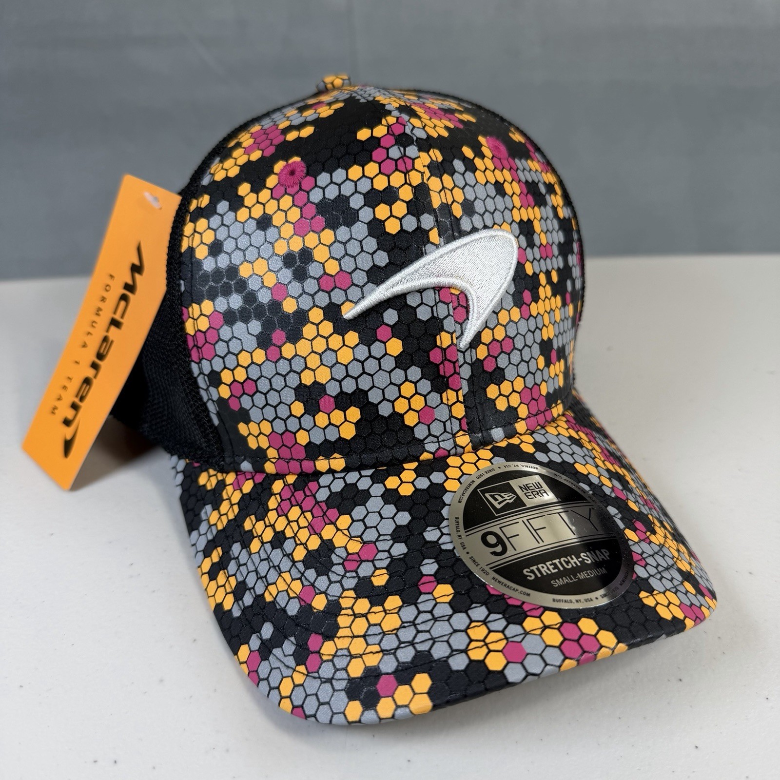F1 McLaren Racing Trucker Hat Snapback Small-Med 2024 Special Edition Singapore