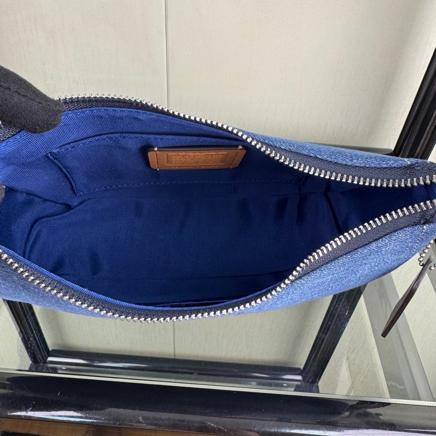 Coach Terry Shoulder Bag CAK35 H 6.10 in × W 9.65 in × D 2.95 in Blue
