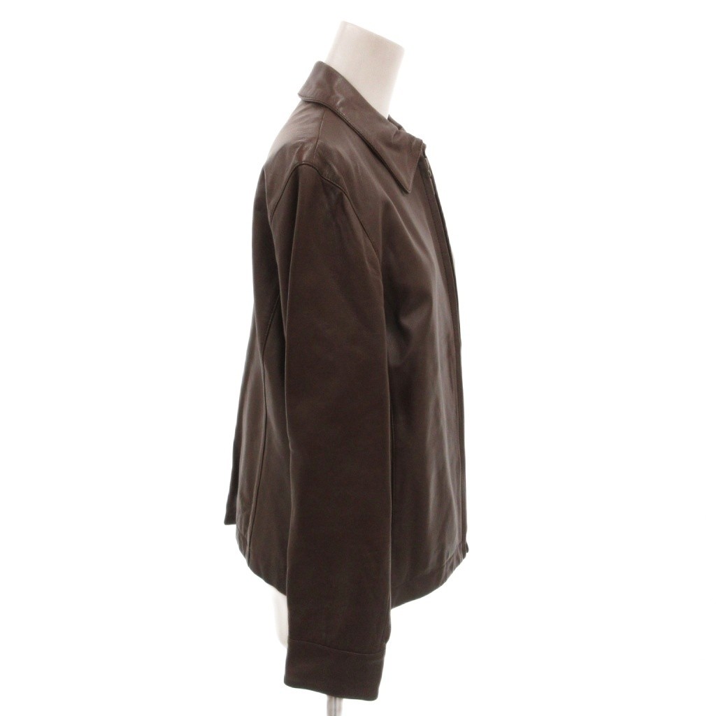 Paul Stuart Lamb Leather Jacket Blouson Womens Size 9 US 6 22in (56cm) Excellent
