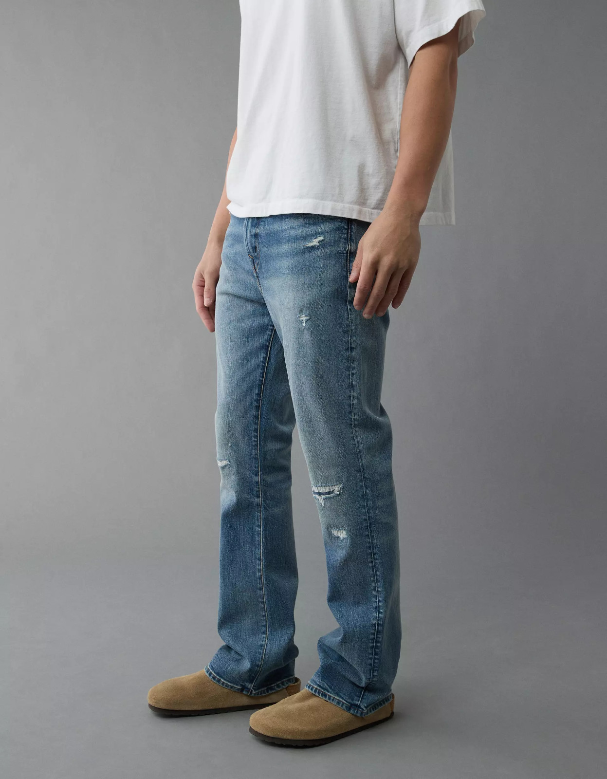 American Eagle EasyFlex Patched Slim Bootcut Jean