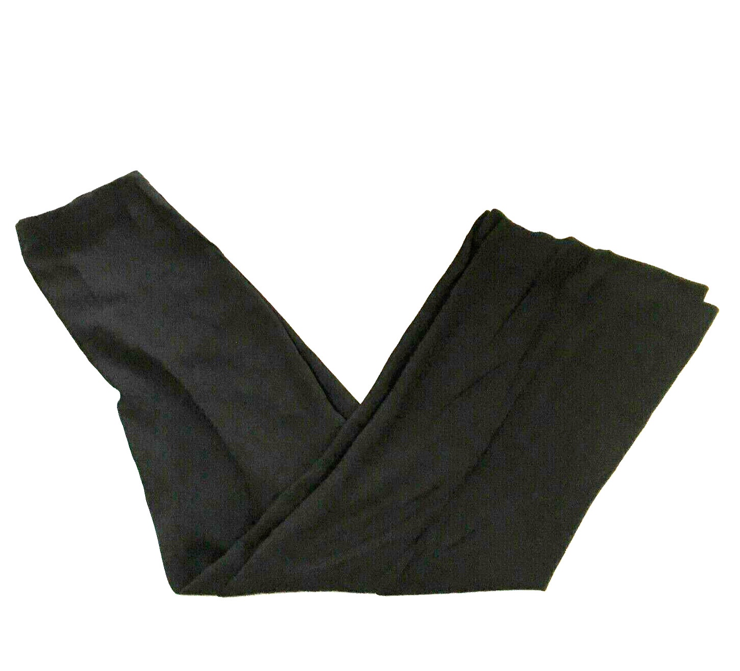 Rena Lange Womens Dress Pants Size 8 Black High Rise Side Zip Wide Leg NWT