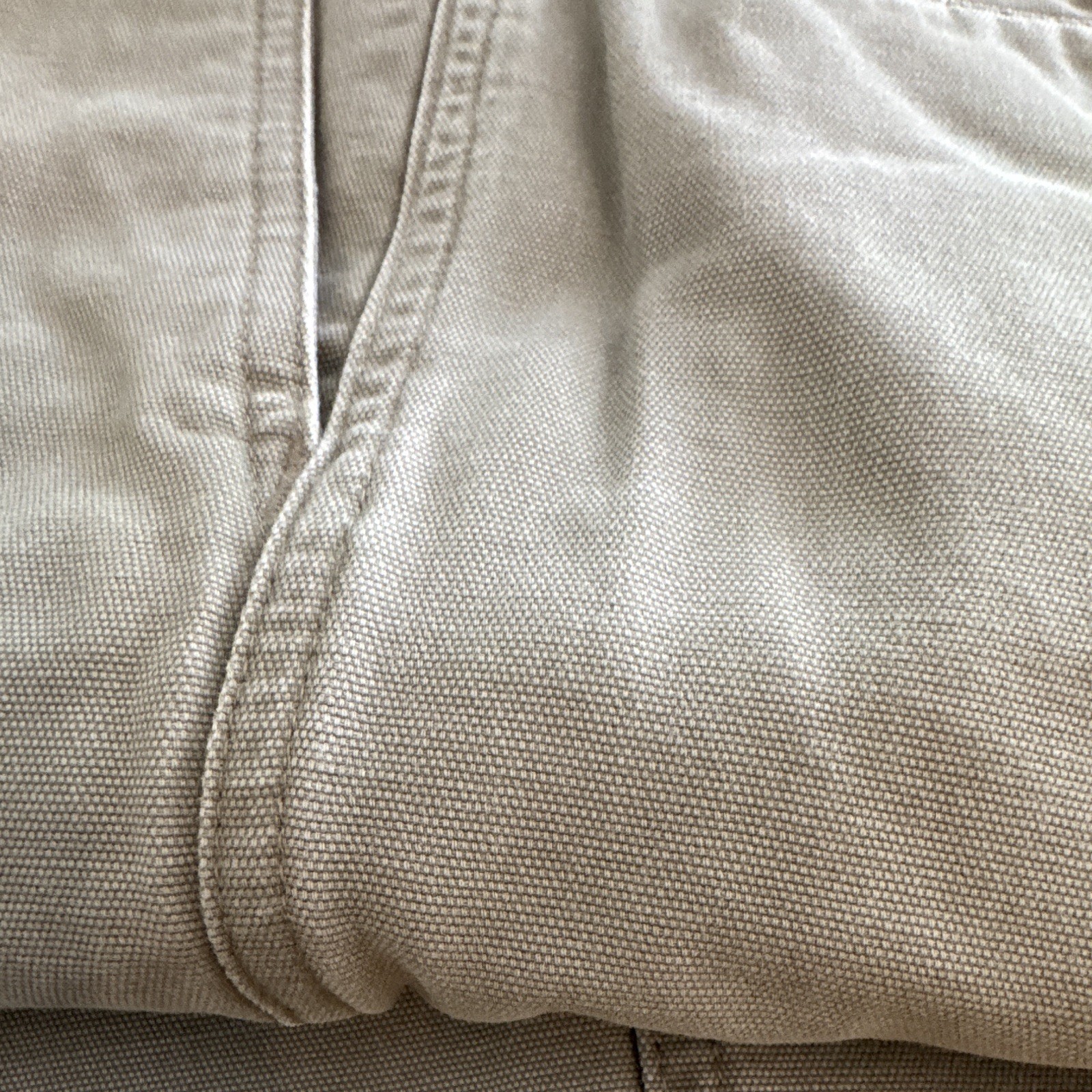 Columbia Men’s Beige Solid Cotton Cargo Pants Regular Size 38 Slash Pockets