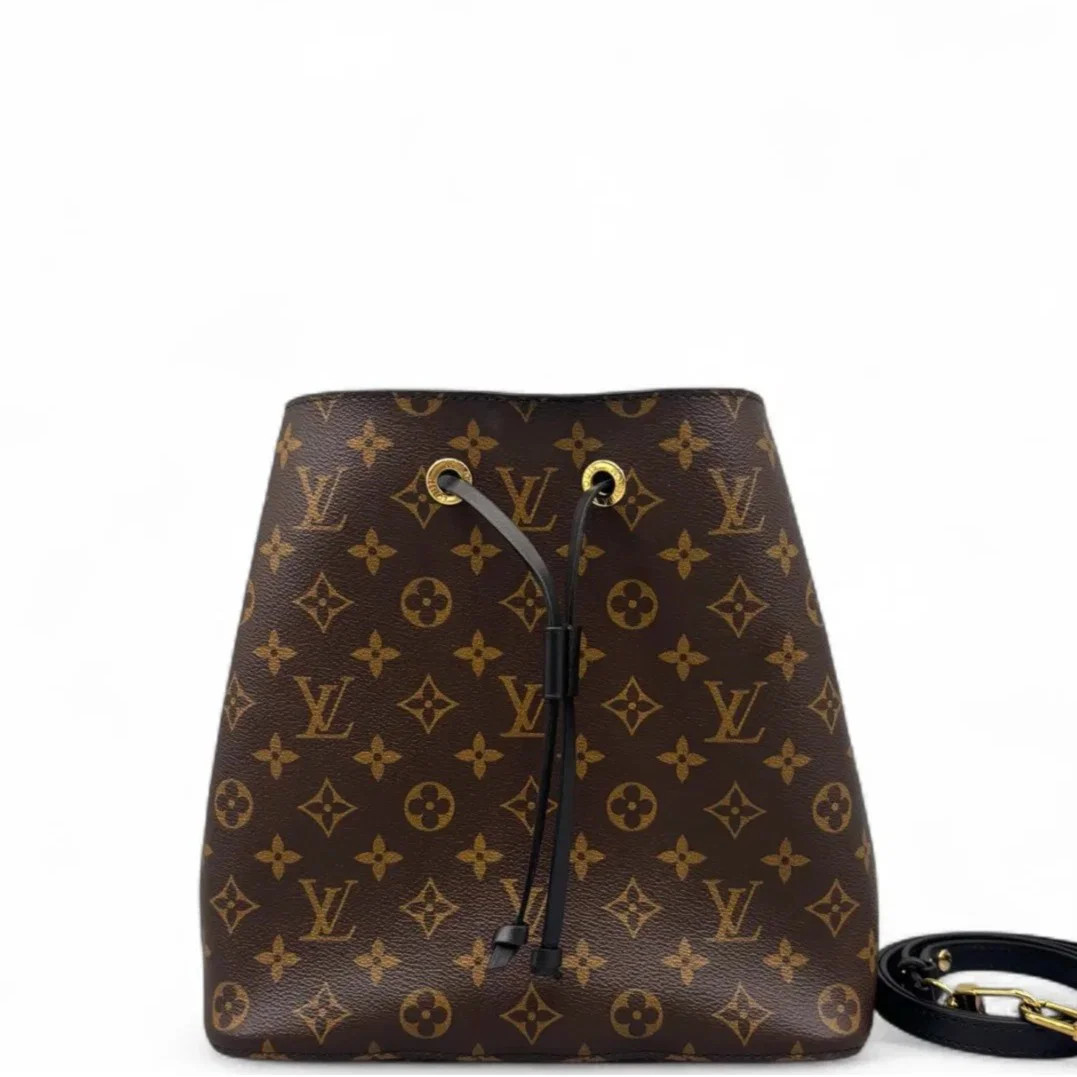 Louis Vuitton Neonoe Mm Brown Black Monogram (mx062526a4r)