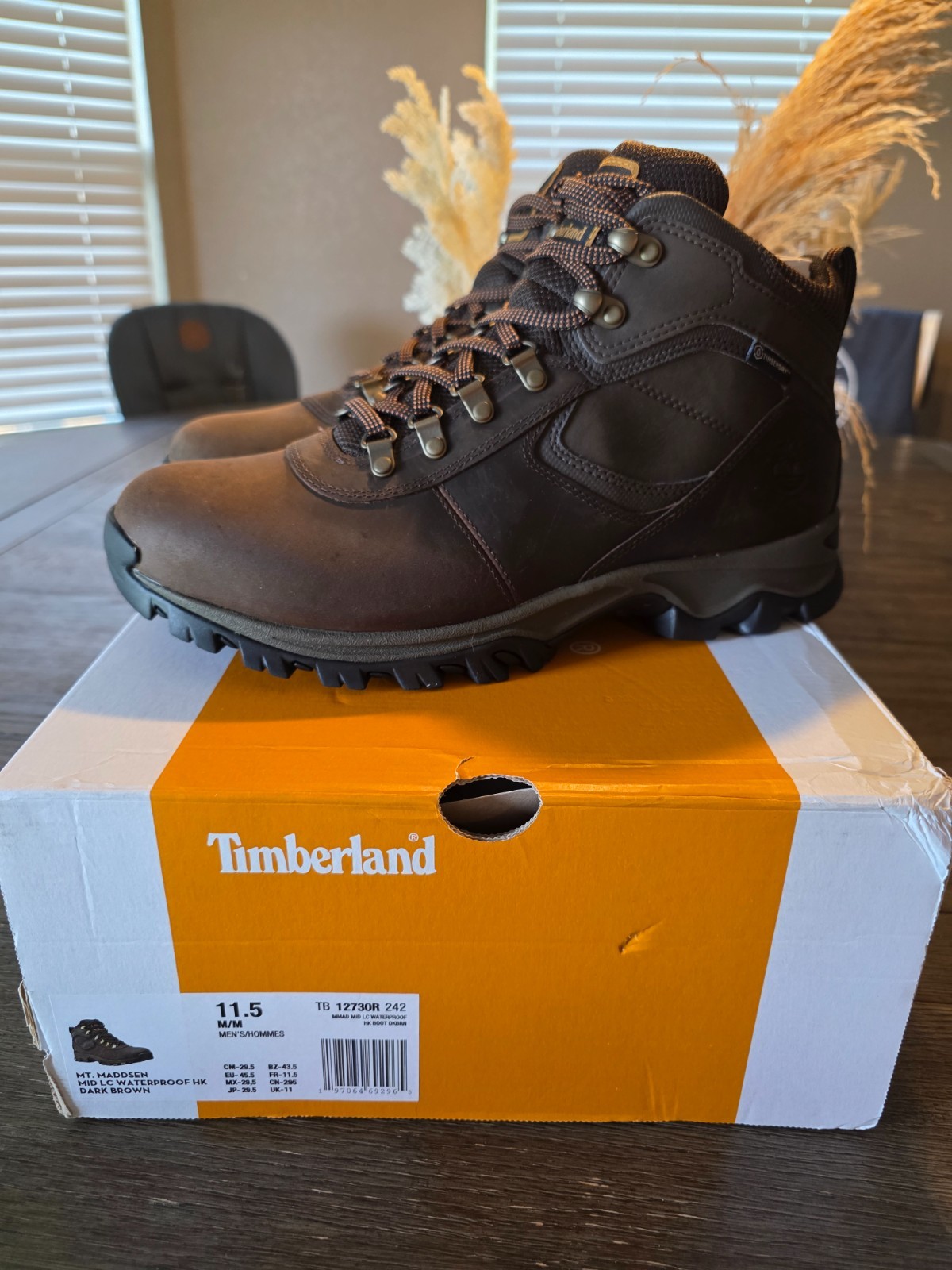 Timberland Mt. Maddsen Lite Mid Size 11.5 Men’s Hiking Boot – Brown