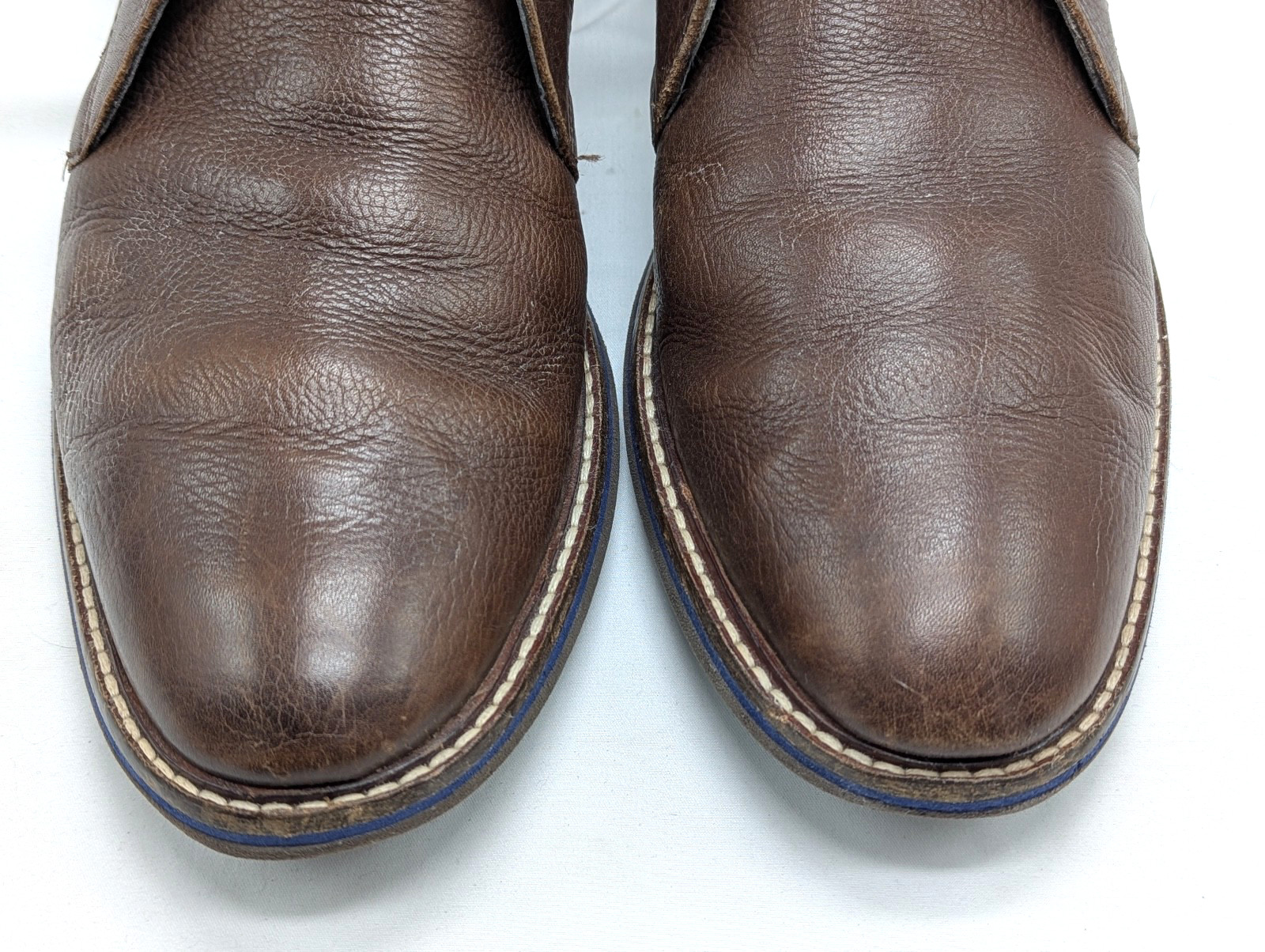 Bostonian Mens 9M Shoes Brown Leather Mid Chukka Boots Commonwealth
