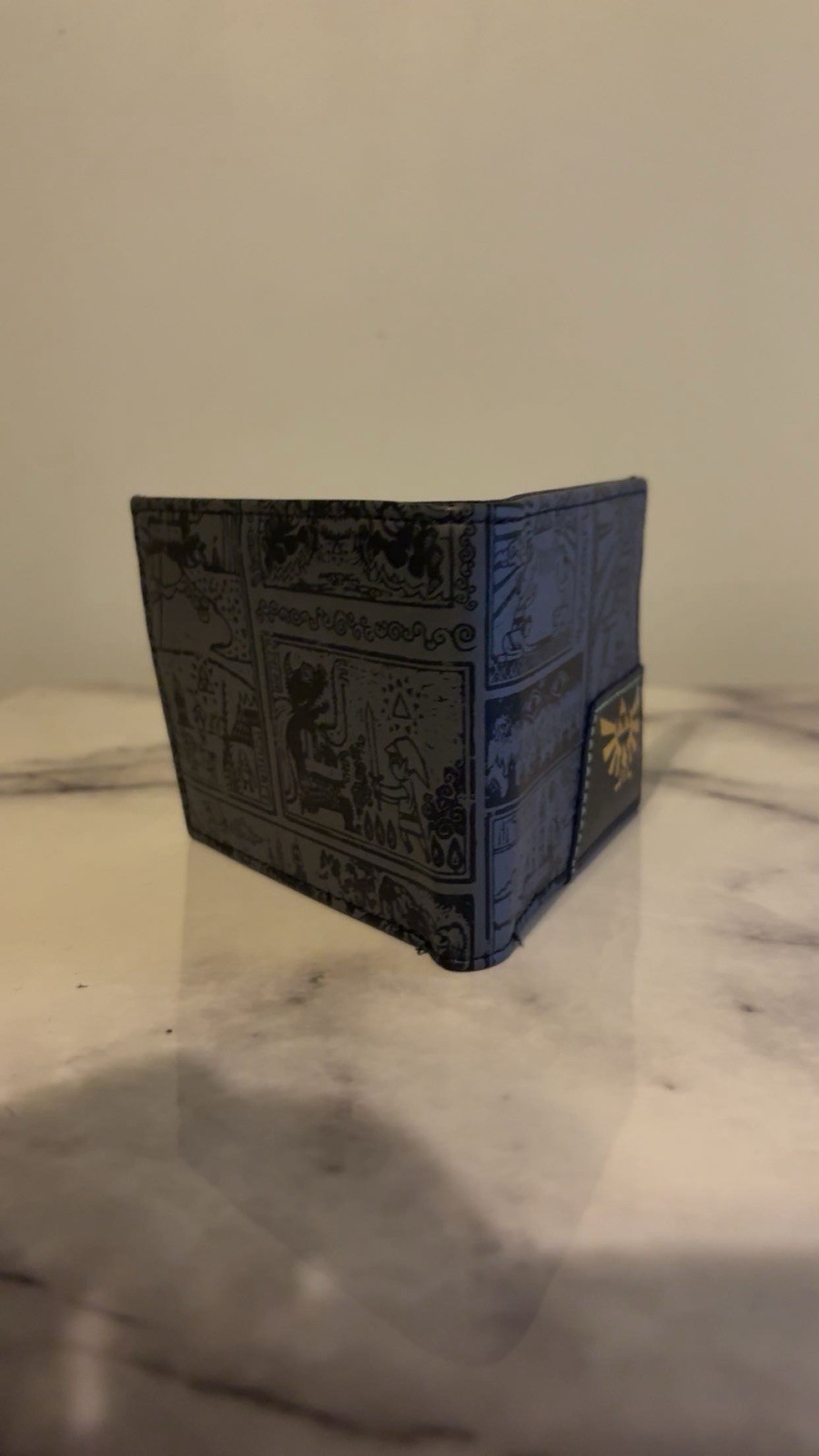 Men’s BIFOLD The Legend of Zelda Wallet Blk/ W Gold Logo Design