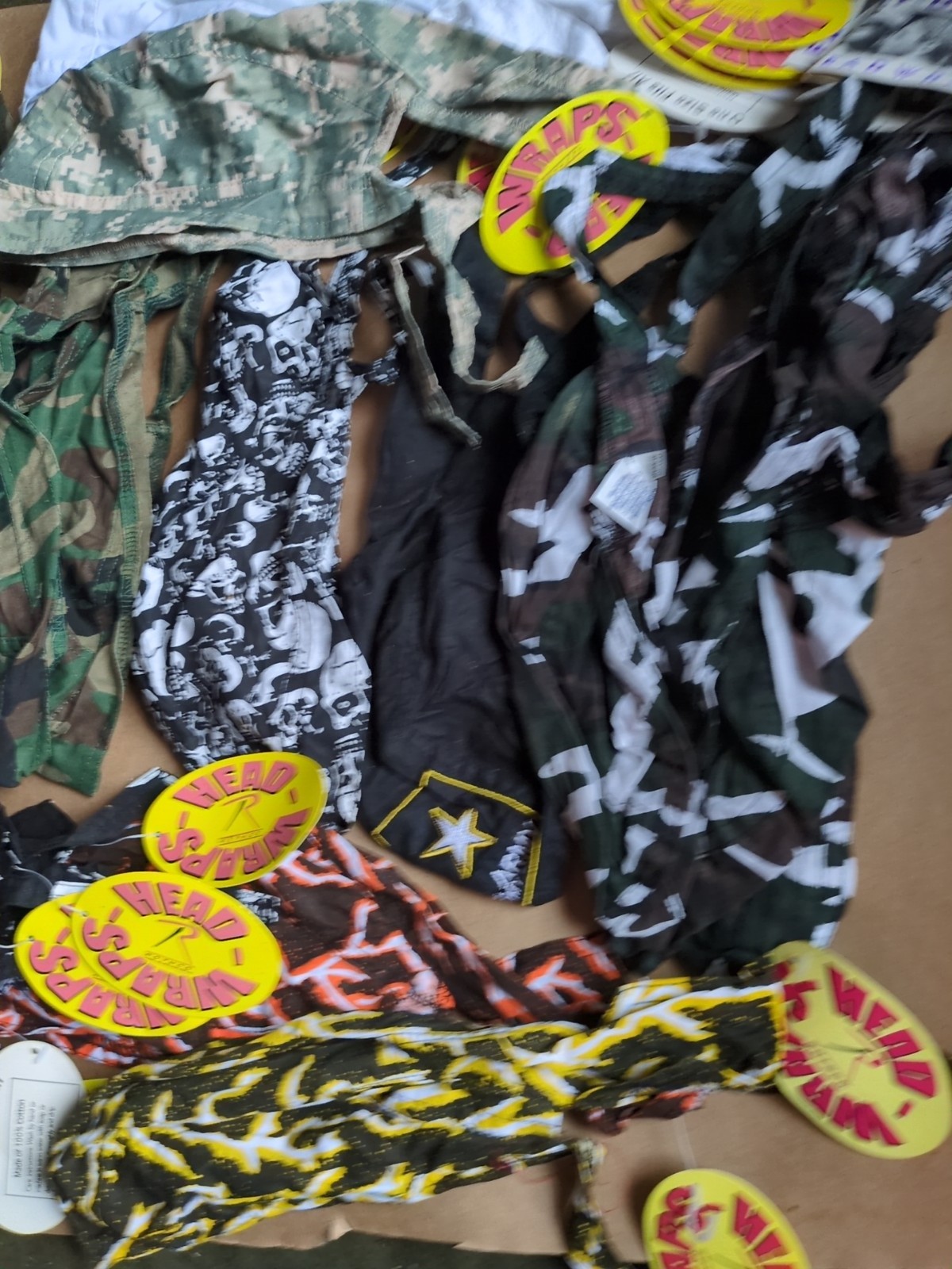Mixed Lot 12x Do Rag Skull Cap Du Head Wrap Motorcycle Biker Bandana New w/Tag