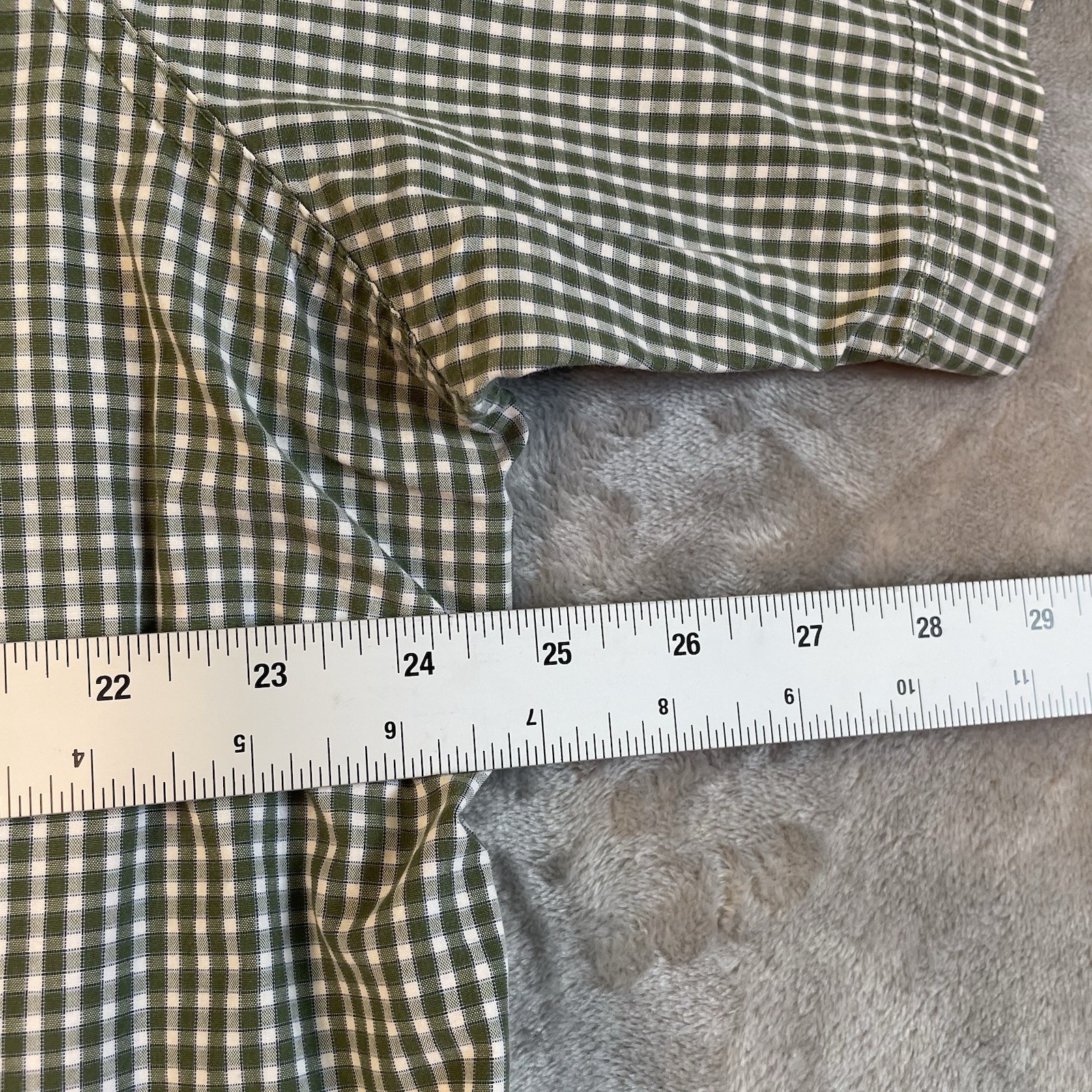 Eddie Bauer Men’s Short Sleeve Button Down Shirt, Green Size XL TALL