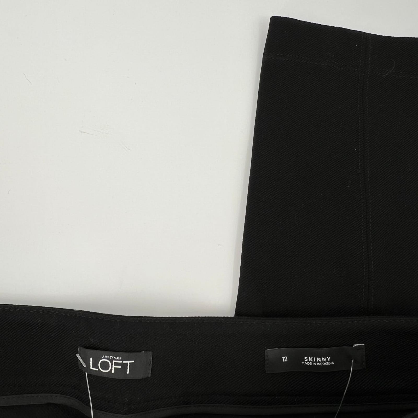 LOFT Black Skinny Jeans | Nylon Spandex Rayon, Size 12 Regular
