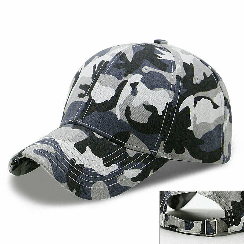 Spring Fall Men Women Camo Hat Army Baseball Cap Golf Sports Sunproof Casual Hat