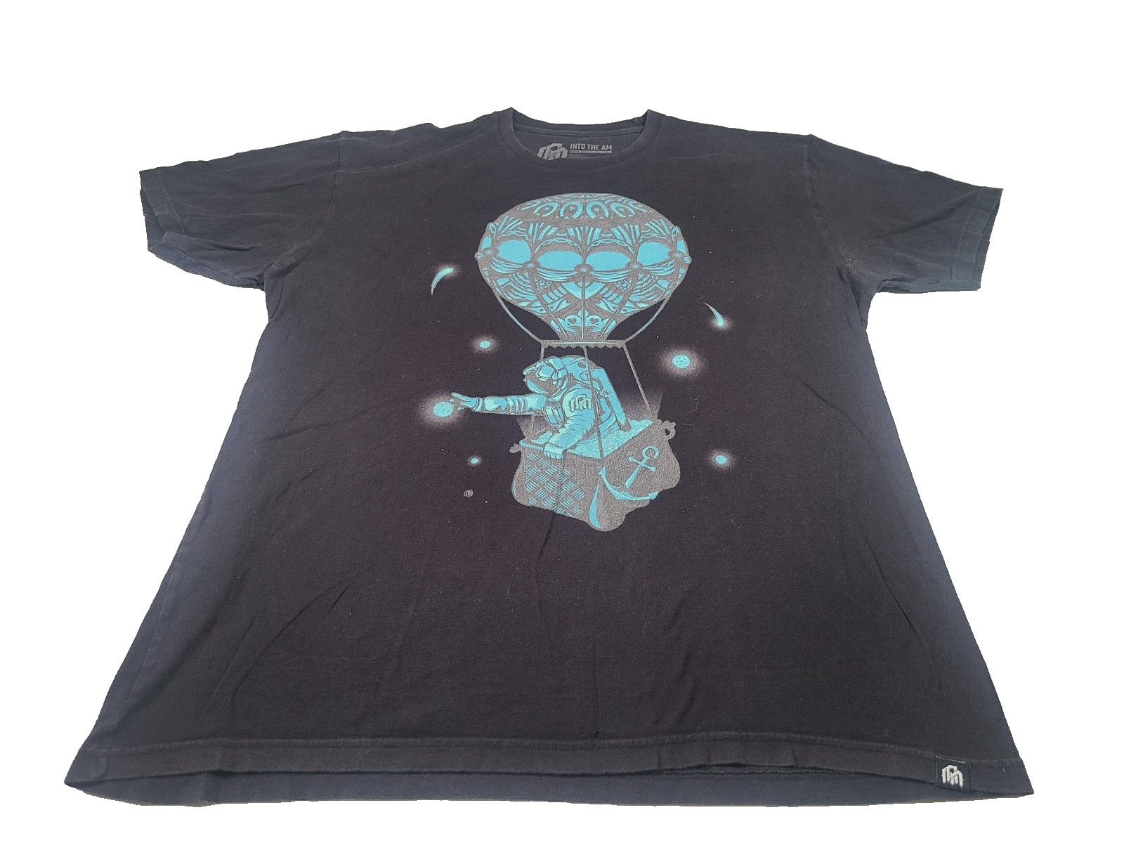 Into The AM Shirt Mens XL Black Space Adventures Graphic Tee