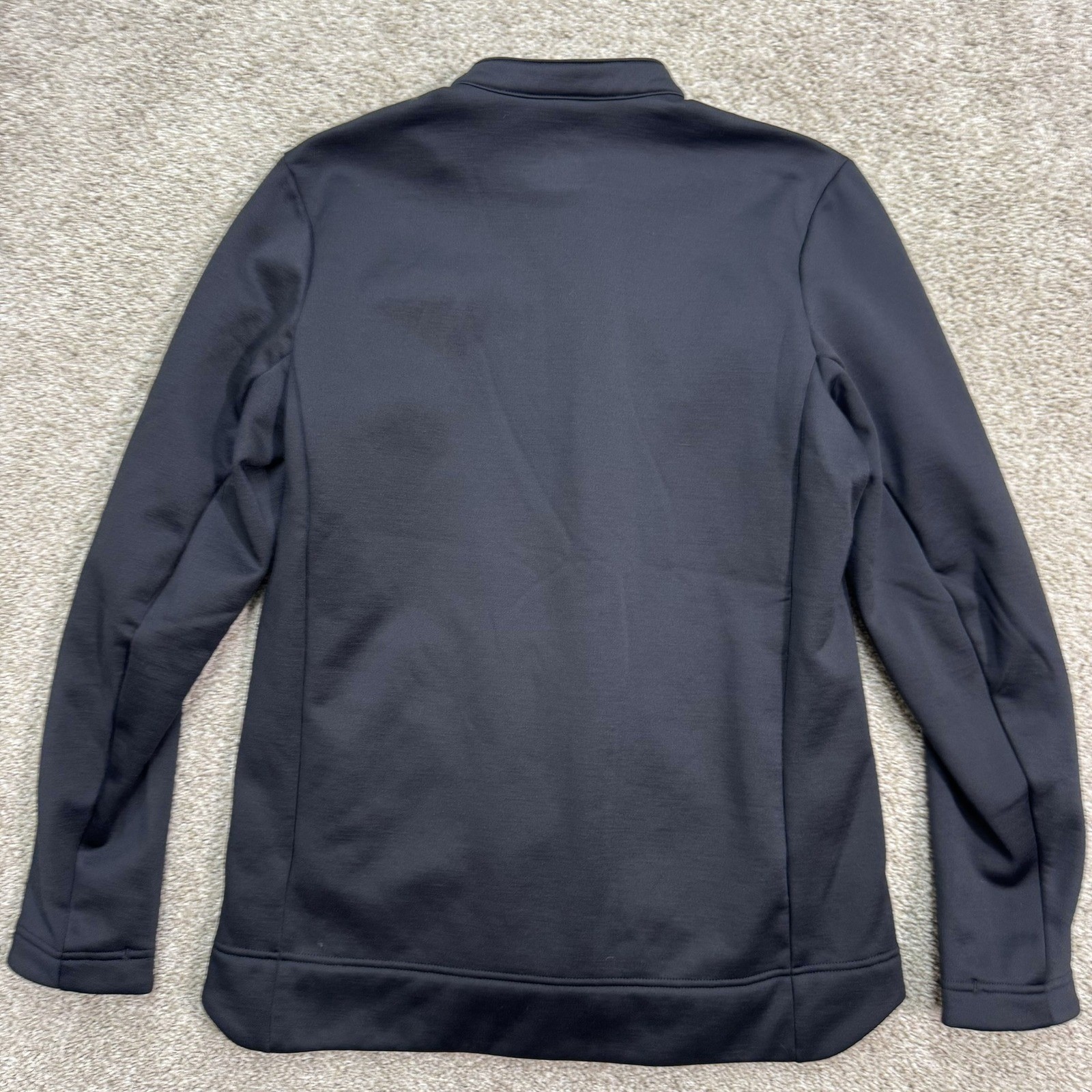 Paskho Full Zip Jacket Mens Medium Black Mock Neck Techwear Fleece Lined Solid