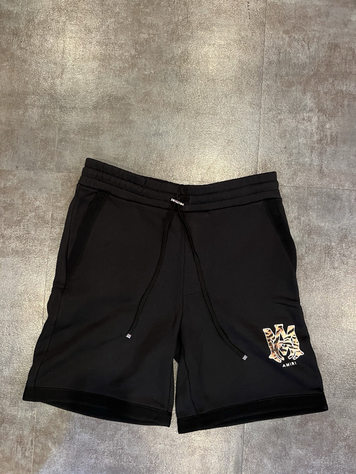 $630 Amiri Black Sweat Shorts RARE Size XL Authentic New With Tags