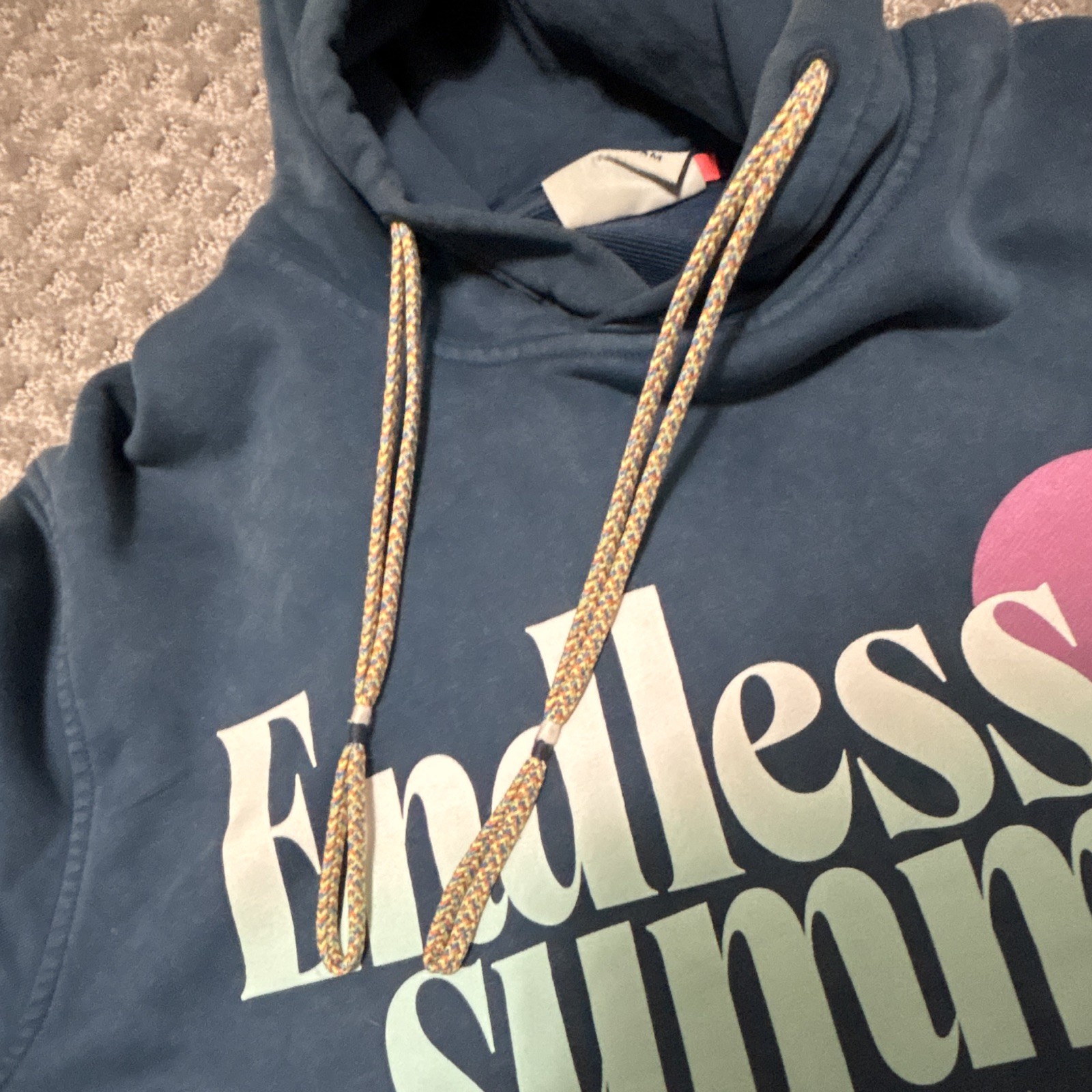 Scotch & Soda Weekend Edition Blue Pullover Hoodie Graphic Logo Men’s L