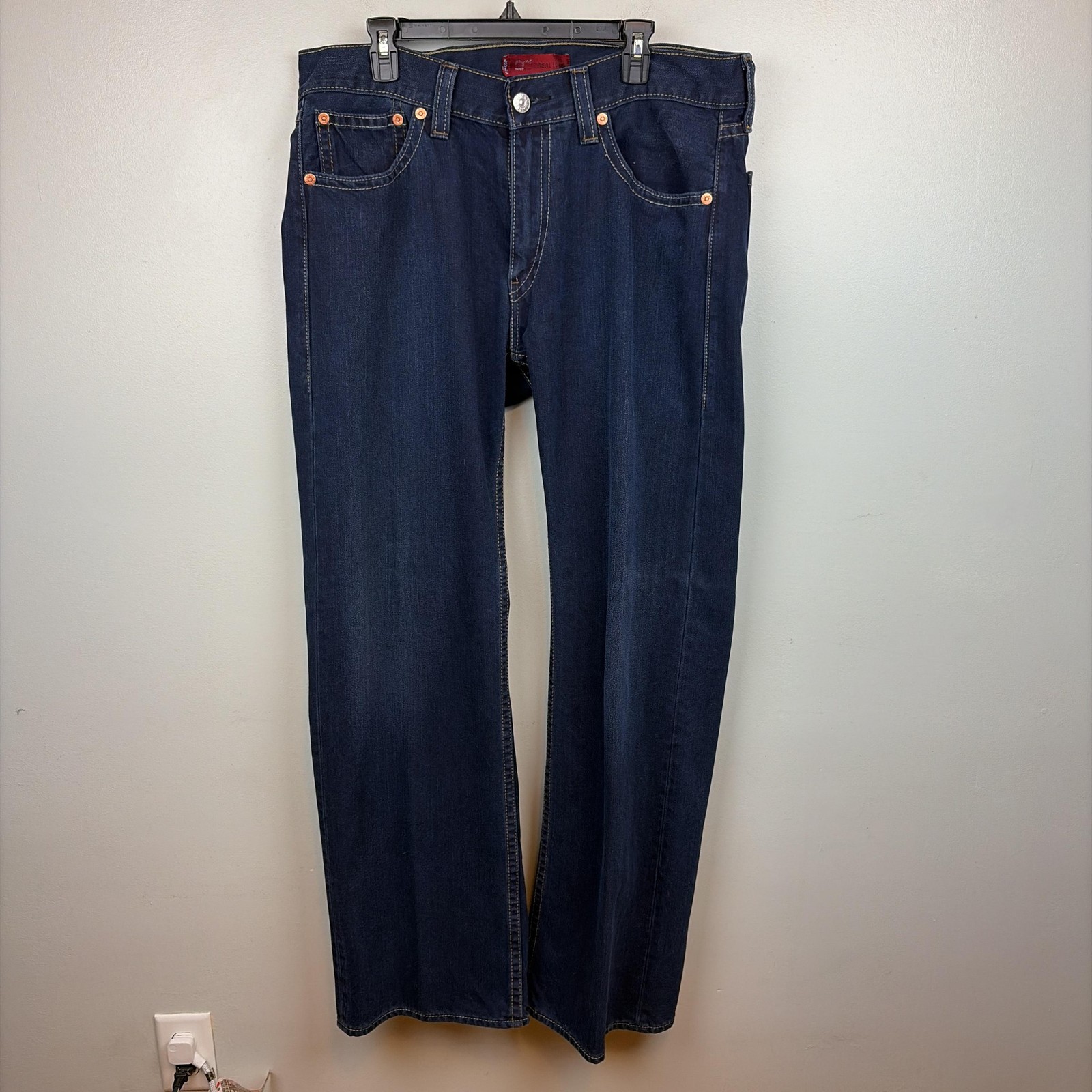 Levis Type 1 Real Loose Jeans Mens 36×34 Blue Relaxed Straight Denim Dark Wash