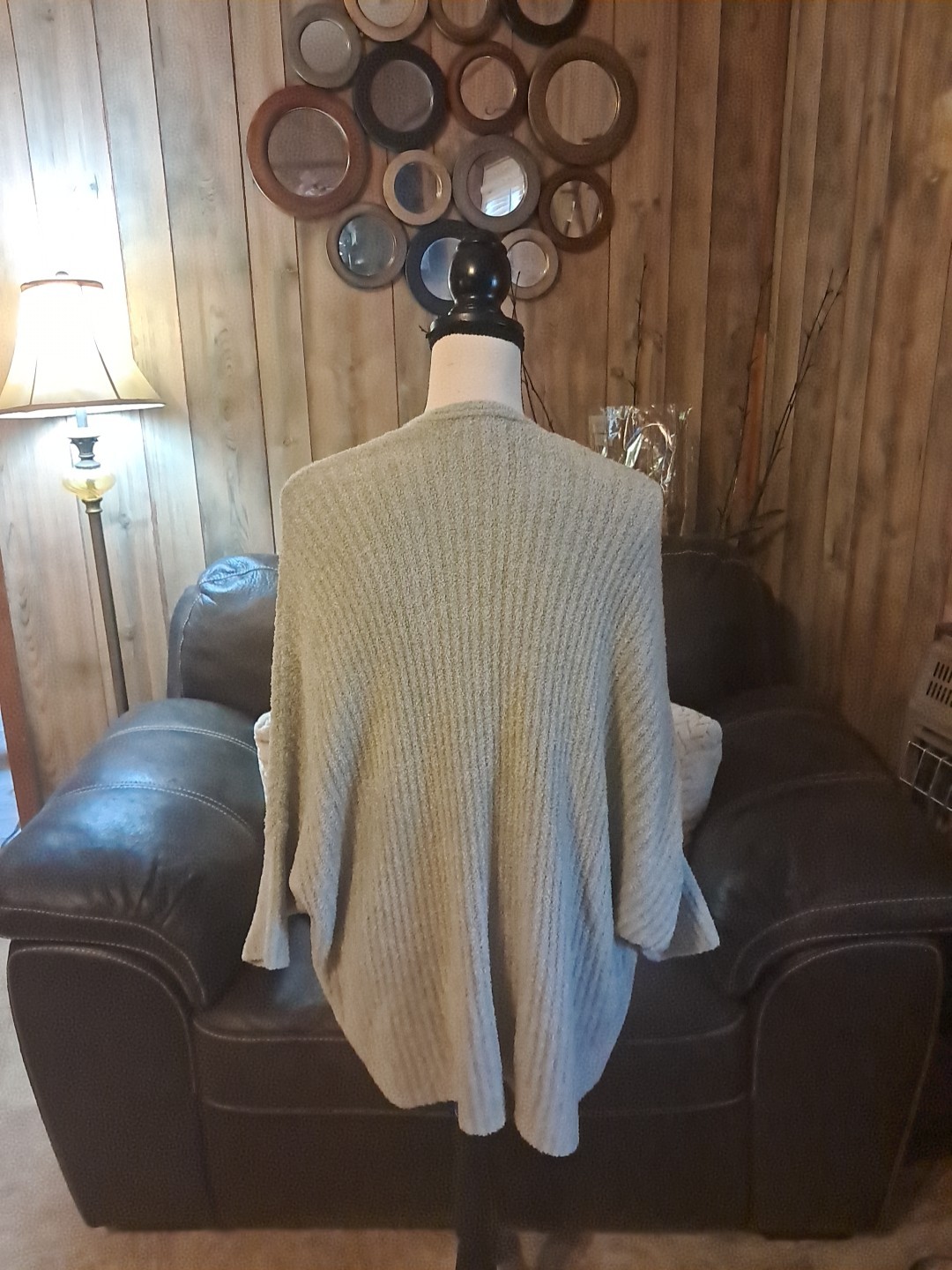 Barefoot Dreams CozyChic Lite Ribbed Shrug Cardigan Faded Rose Pink L/XL NWT