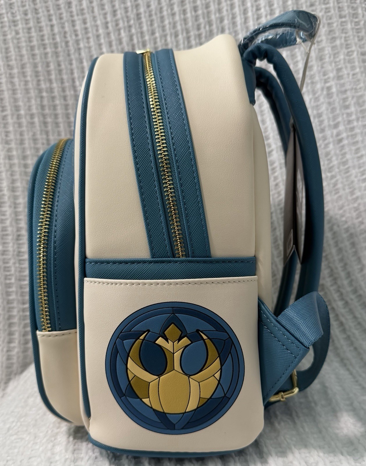 NWT Loungefly Star Wars R2-D2 Stained Glass Mini Backpack & Wallet Set