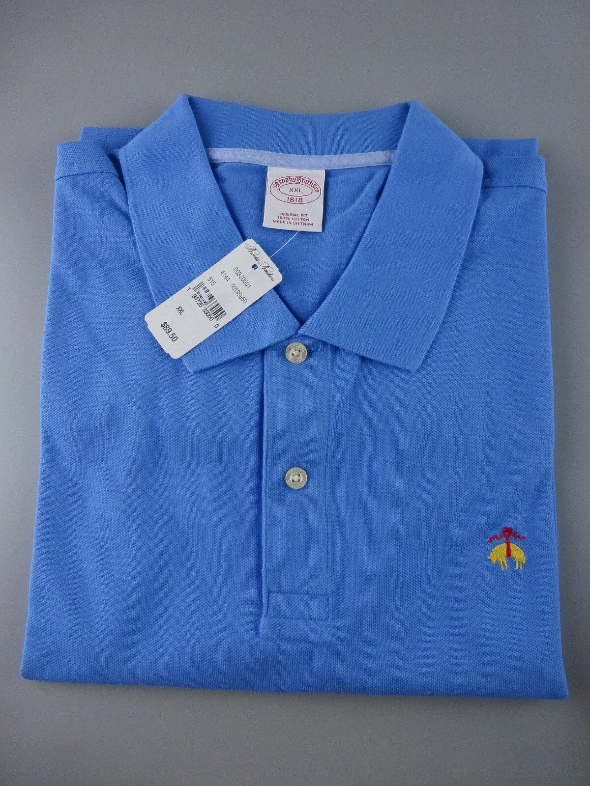BROOKS BROTHERS POLO SHIRT 1818 Men’s Pastel Colors ORIGINAL Fit XL 2XL New $89