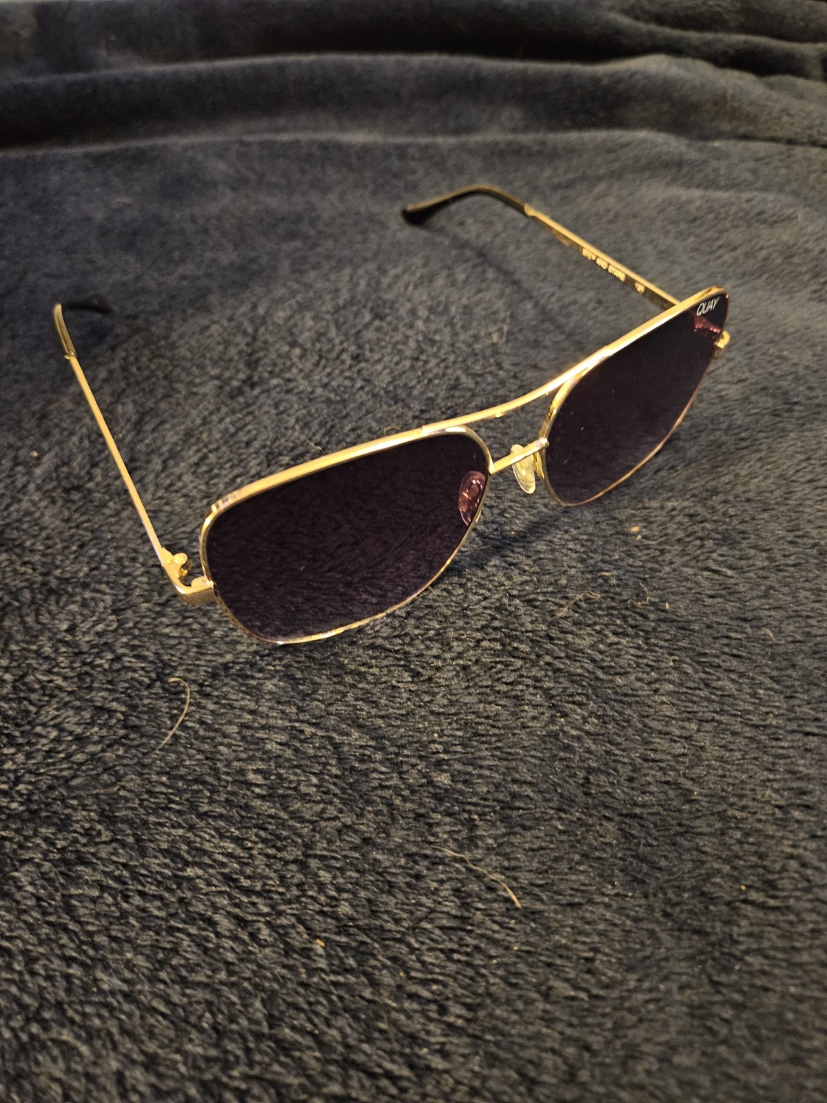 Quay Australia Gold Frame/Smoke Lens Round Sunglasses | Stop And Stare