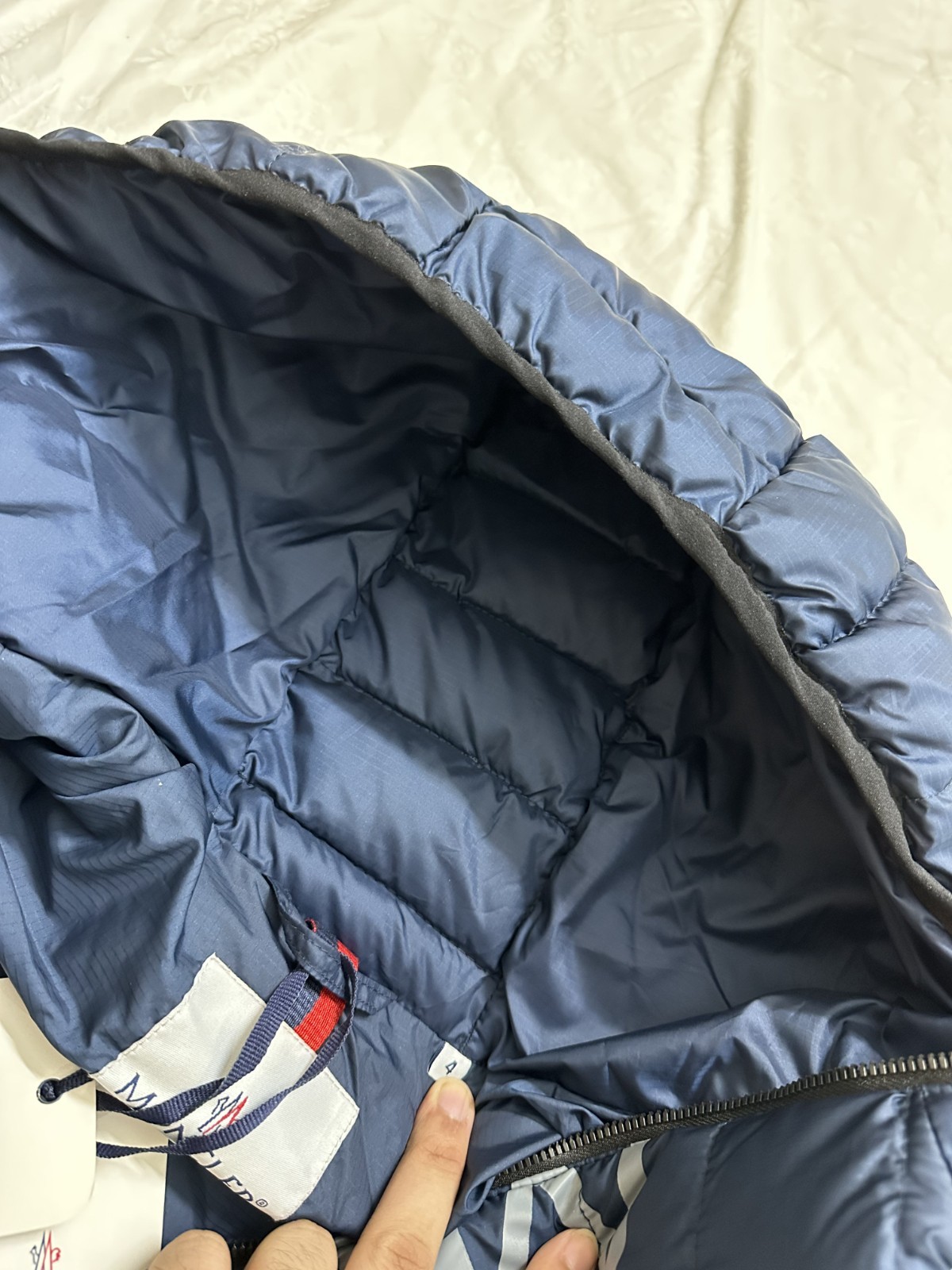 Moncler UME Reflective Blue Puffer Jacket Size 4 – New without tags