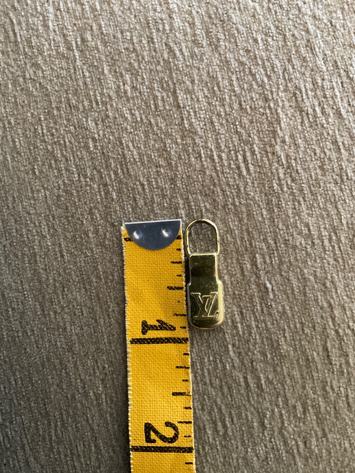 Louis Vuitton Metal Brass Zipper Pull Vintage Repair Reuse Replace Crafts