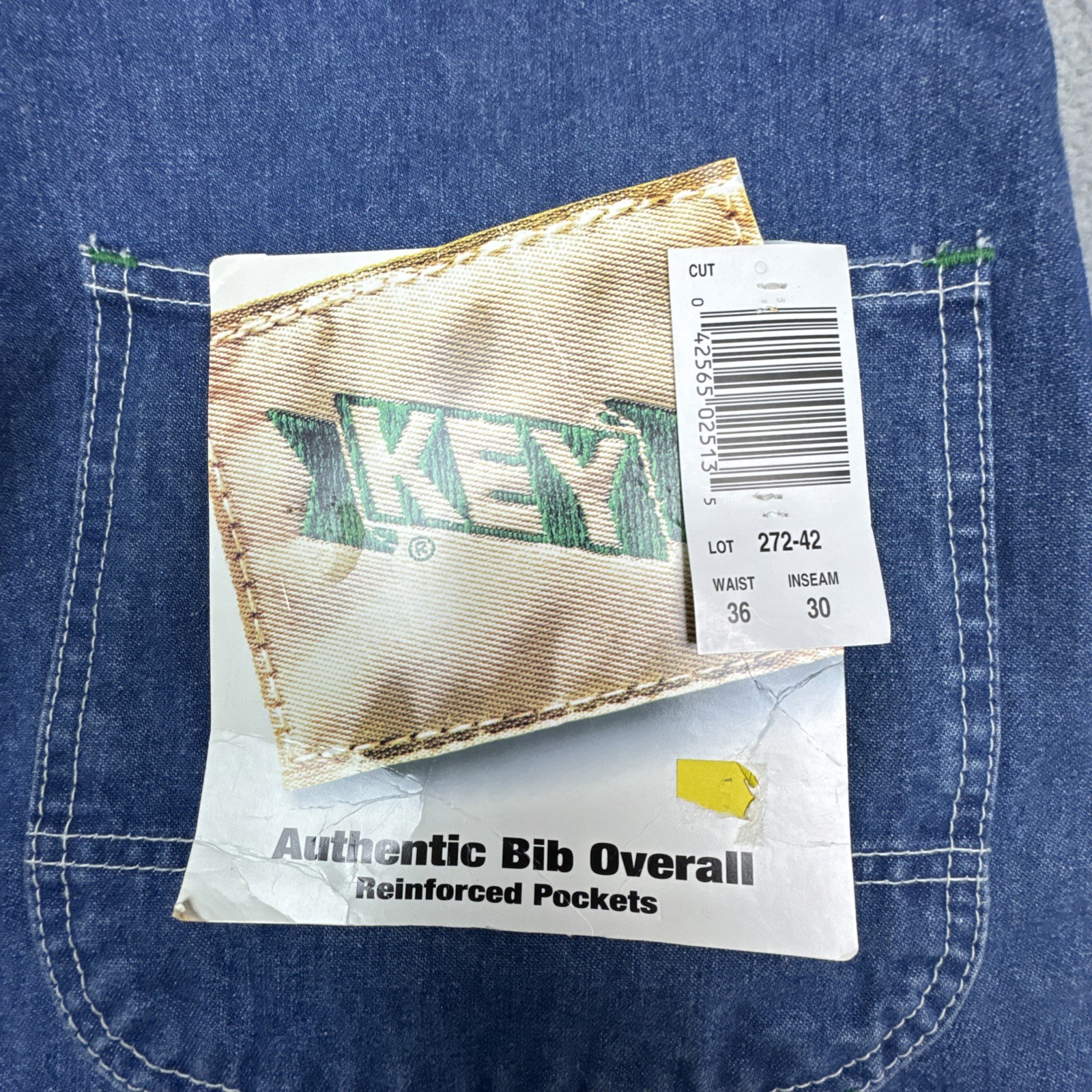 Key ~ Men’s ~ 272.42 ~ Hi-Back Bib Overalls ~ Soft Denim