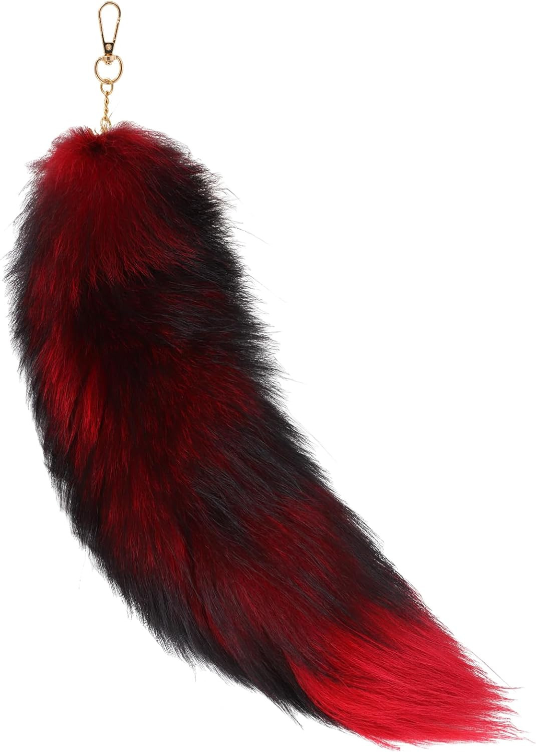 Fluffy Real Fox Fur Tail Keychain Tassel Bag Cosplay toy Handbag Accessory hook