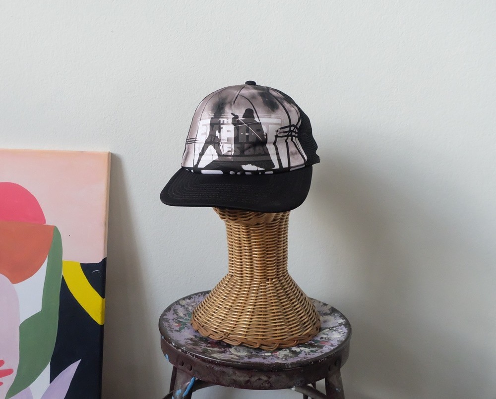 Star Wars Trucker Hat Midnight Black High Detail Graphic Sci-Fi Movie Cap
