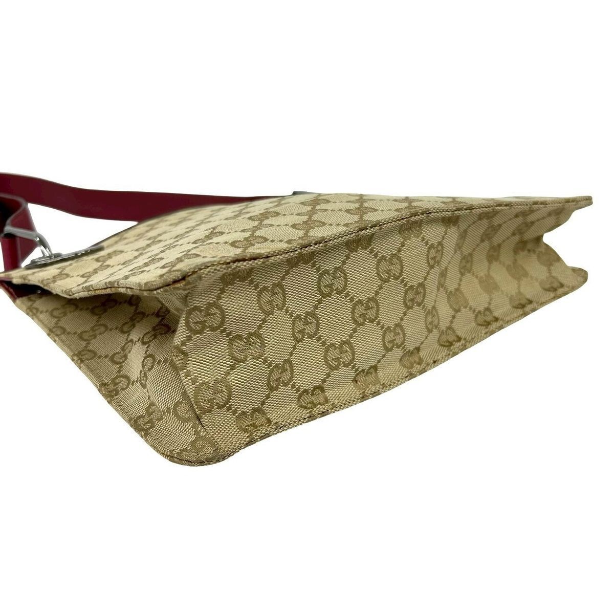 Gucci GG Monogram Canvas Leather Shoulder Bag Pochette Color Unspecified Used