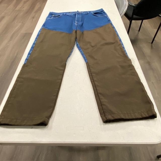 Wrangler Pro Gear 42×30 Double Front Work Jeans Suspender Buttons Utility