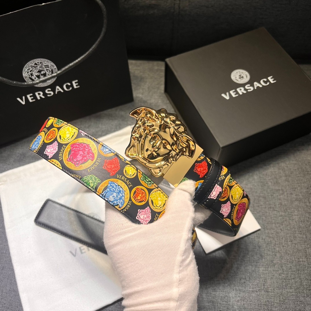 Versace belt REVERSIBLE for sale authentic Classic Belt Width:4.0cm/1.57in