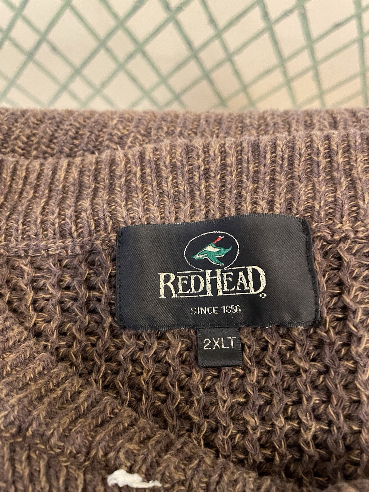 Red Head Brand Co Pullover Henley Sweater Mens Size Large Green Knit Long Sleeve