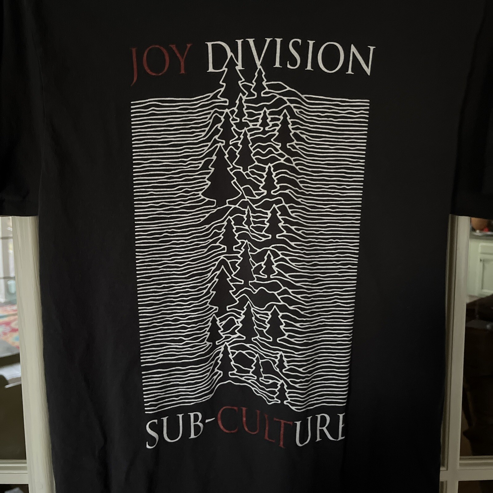 Joy Division /Joy Cult Collab Unknown Pleasures Trees, Goth, Style Sz Small